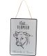 Plaque décorative en métal Lait fermier