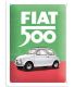 Plaque décorative en métal en relief 20 x 15 cm (Fiat 500 - Italian Colours)