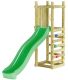 Plateforme de jeux en bois Funny (Toboggan + mur d'escalade)