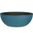 Pot en plastique rond effet granit 40 cm (Bleu)