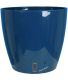 Pot en plastique rond avec réserve d'eau 30 cm Eva (Bleu)