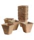 Pots de plantation bio sans tourbe (20 pots - 6cm - carrés)