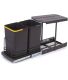 Poubelle de recyclage 2 bacs 12 litres Recycle