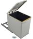Poubelle de recyclage fixation inférieure et extraction manuelle 16 litres