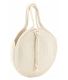 Sac rond en corde de coton et jute (Blanc cassé)