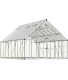 Serre de jardin en aluminium argent et polycarbonate Balance (14.7m²)