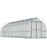 Serre de jardin en aluminium argent et polycarbonate Bella (23.5m²)