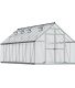 Serre de jardin en aluminium argent et polycarbonate Essence (14.7m²)