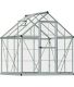 Serre de jardin en aluminium argent et polycarbonate Harmony (3.4m²)