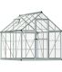Serre de jardin en aluminium argent et polycarbonate Harmony (4.6m²)