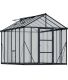 Serre de jardin en aluminium gris et polycarbonate Glory (9.2m²)