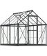Serre de jardin en aluminium gris et polycarbonate Harmony (5.7m²)