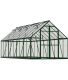 Serre de jardin en aluminium vert et polycarbonate Balance (14.8m²)