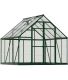 Serre de jardin en aluminium vert et polycarbonate Balance (6m²)