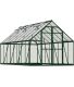 Serre de jardin en aluminium vert et polycarbonate Balance (11.9m²)