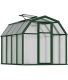 Serre de jardin en aluminium vert et polycarbonate Eco Grow (5.4m²)