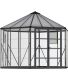 Serre de jardin hexagonale en aluminium et polycarbonate Oasis (8.6m²)