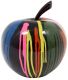 Statuette pomme multicolore en polyrésine Trash