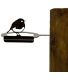 Support pour bol mangeoire en acier corten Bird