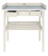Table de jardinage en pin et zinc (Blanc)