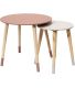 Tables gigognes bicolores Scandi (Lot de 2) (Rose)