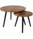 Tables gigognes en pin Felix (Lot de 2)