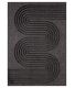 Tapis intérieur extérieur en polypropylène Fira 987 noir (150 x 80 cm)