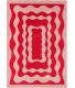 Tapis intérieur à poils longs Swing 382 rouge (80 x 140 cm)