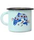 Tasse en émail coloré Décors (40 cl)