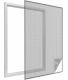 Moustiquaire fenêtre anthracite 28g/m² bande auto-agrippante 9,5 mm (max 100x100 cm)