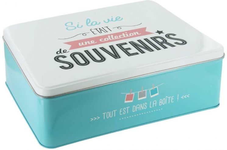 Boîte Souvenirs Vie était Collection Blanc 03 Jpg