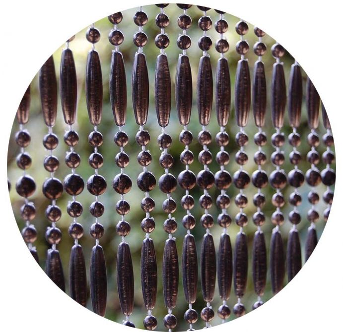 Rideau de porte en perles noires fréjus (90x210 cm)