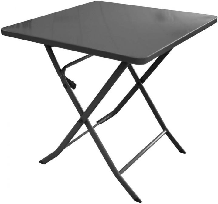 Table pliante en acier nonza (70 x 70 cm)