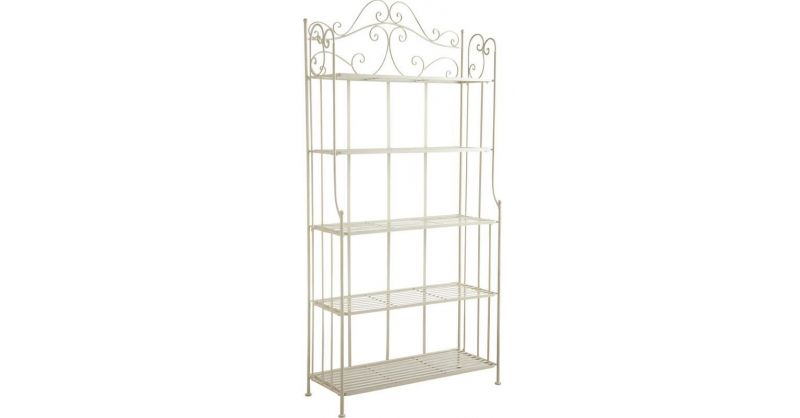 Etagere En Fer Forge Creme 5 Tablettes 5 Tablettes