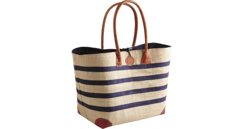 Sac de marché Marinière en rabane Sac de marché Marinière en rabane