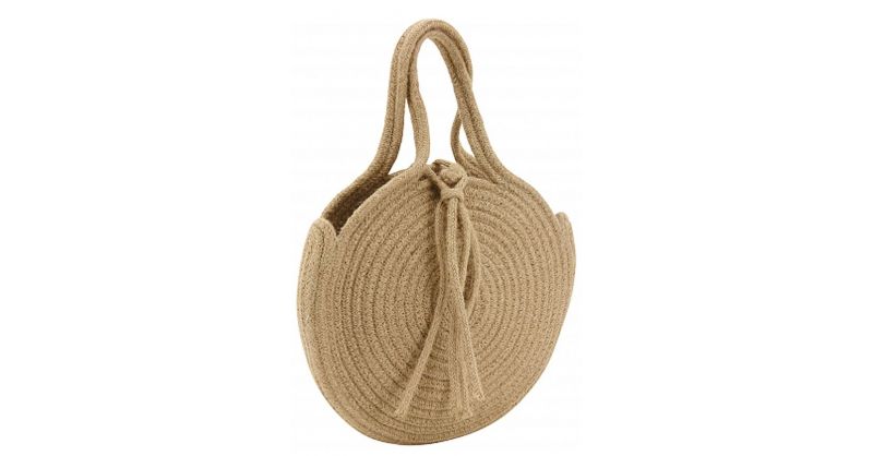 Sac rond top en jute