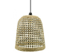 Abat-jour à suspendre en jonc naturel ajouré