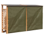Abri bûches en bois coloris miel - 649