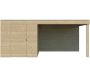 Abri de jardin 210 x 210 cm Qube - GARDENAS