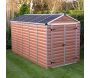 Abri de jardin en aluminium et polycarbonate ambre Skylight - 7