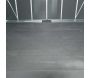 Abri de jardin en aluminium et polycarbonate gris avec plancher Yukon - 5