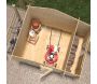 Abri de jardin en épicéa double pente 4.90 m2 avec appentis Vilano - 5