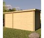 Abri de jardin en épicéa 2 espaces mono-pente 7.30 m2 Aster - EDE-0401