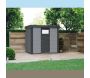 Abri de jardin moderne en acier porte simple 5,7 m² Eleganto 2424 - TELLURIA