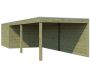 Abri de jardin traité 300 x 300 cm Qube - GAS-0326