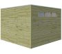 Abri de jardin traité 300 x 300 cm Qube - GAS-0322