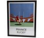 Affiche France rugby 40 x 50 cm