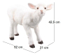 Agneau blanc en résine - IMH-0122