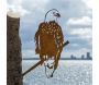 Oiseau sur pique aigle en acier corten - 61,90