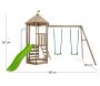 Aire de jeux en bois avec glissière et portique Castelwood - 17